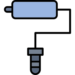 rullo per dipingere icona