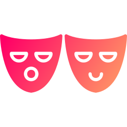máscaras de teatro Ícone