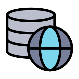 red de base de datos icono