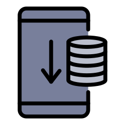 base de datos móvil icono