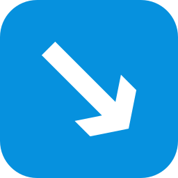 Down left arrow icon