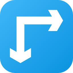 Direction sign icon