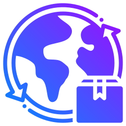 Worldwide shipping icon