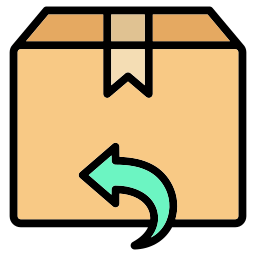 pudełko zwrotne ikona