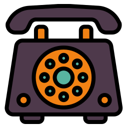 teléfono rotatorio icono