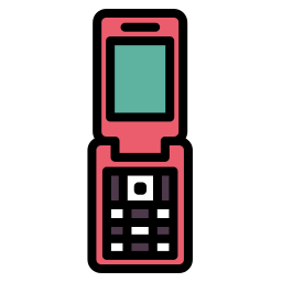 Телефон-раскладушка иконка