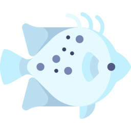 pesce scagliato icona