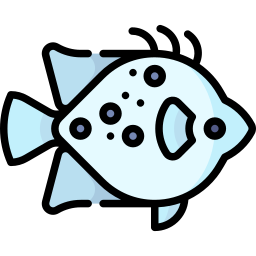 pesce scagliato icona