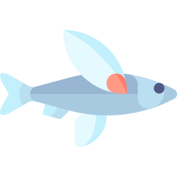 Flying fish icon