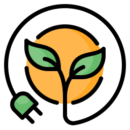 poder verde icono