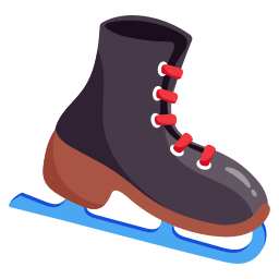 patinaje sobre hielo icono
