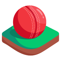 Крикетный мяч иконка