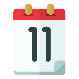 Calendar date icon