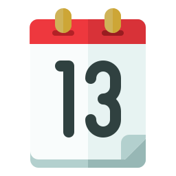 Calendar date icon