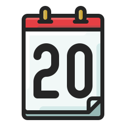 Calendar date icon