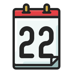 Calendar date icon