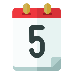 Calendar date icon