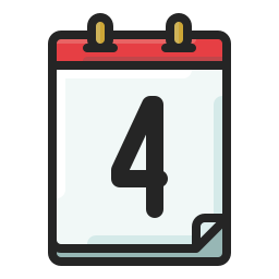 Calendar date icon