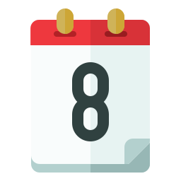 Calendar date icon