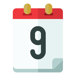 Calendar date icon