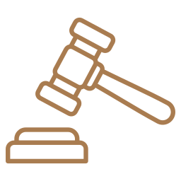 Legal hammer icon