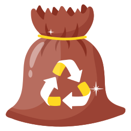 bolsa de reciclaje icono