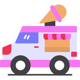 camion de glaces Icône