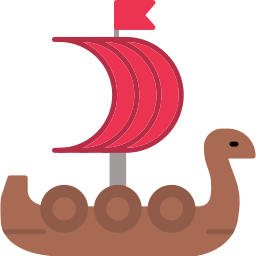 navire viking Icône