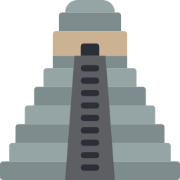 Aztec pyramid icon