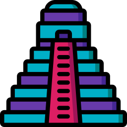 aztekische pyramide icon