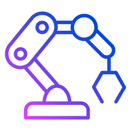 braccio robotico icona