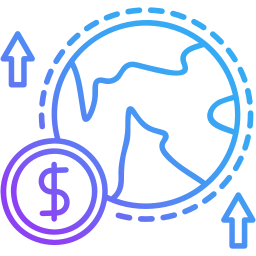 Économie mondiale Icône
