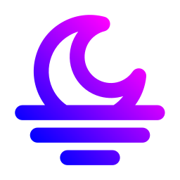 Crescent moon icon