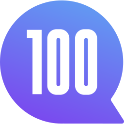 One hundred icon