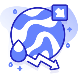 Water crisis icon