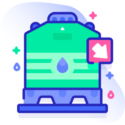 Water tank icon