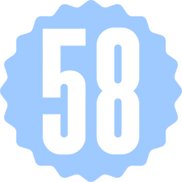 cincuenta y ocho icono