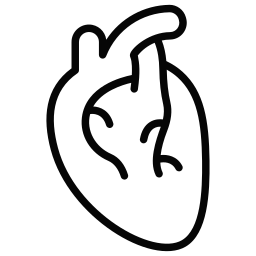 menselijk hart icoon