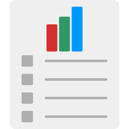 rapport de données Icône