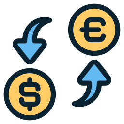 taux de change Icône