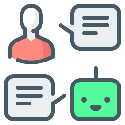 interactionele dialoog icoon