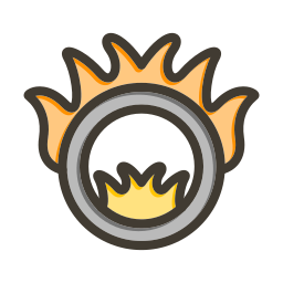 anillo de fuego icono