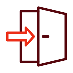 Exit door icon