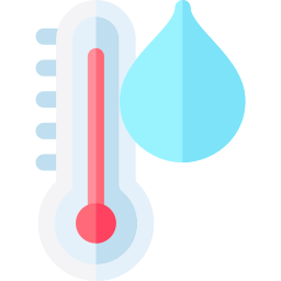 temperatura dell'acqua icona