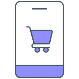 Online shopping app icon