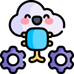 Cloud processing icon