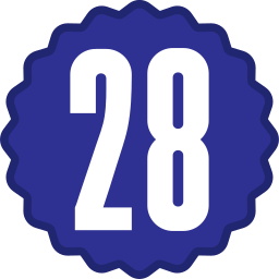 Twenty eight icon
