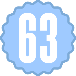 sesenta y tres icono