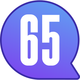 sesenta y cinco icono