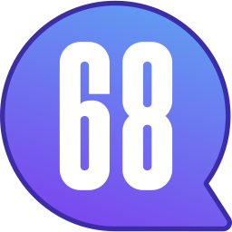 sesenta y ocho icono